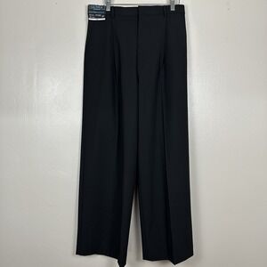 J Ferrar Men's 29x30 Black Ultra Comfort Relaxed Flat Front Dress Pants Wide NEW